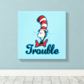 Dr. Seuss | Katze im Hutproblem Leinwanddruck (Insitu (Holzboden))