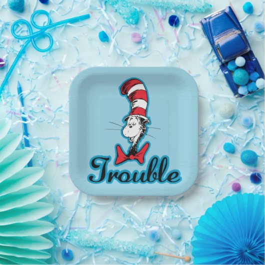 Dr. Seuss | Katze im Hutproblem Pappteller (Party)
