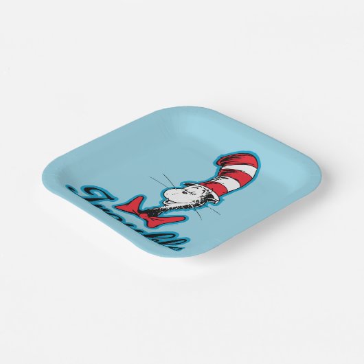 Dr. Seuss | Katze im Hutproblem Pappteller (Gewinkelt)