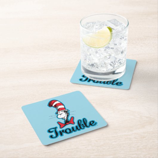 Dr. Seuss | Katze im Hutproblem Rechteckiger Pappuntersetzer (Vor Ort)