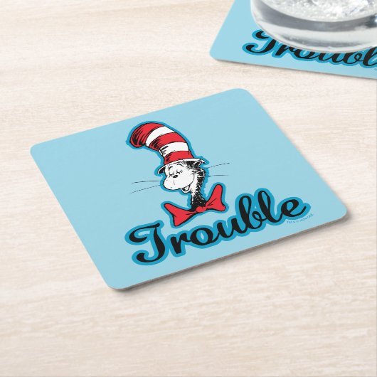 Dr. Seuss | Katze im Hutproblem Rechteckiger Pappuntersetzer (angewinkelt)