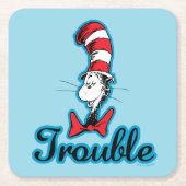 Dr. Seuss | Katze im Hutproblem Rechteckiger Pappuntersetzer (Vorderseite)