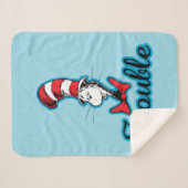 Dr. Seuss | Katze im Hutproblem Sherpadecke (Vorderseite (Horizontal))