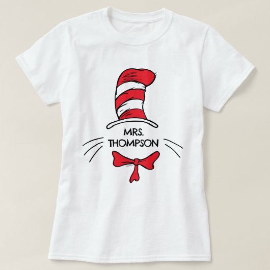 Dr. Seuss | Katze im Namen eines benutzerdefiniert T-Shirt (Design vorne)