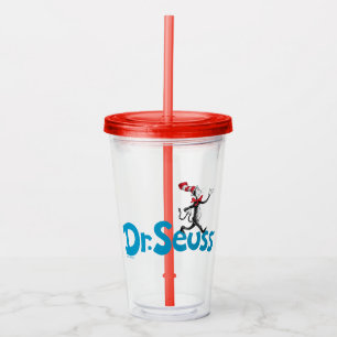 Dr. Seuss   Katze im Vintagen Hutlogo Acryltrinkbecher