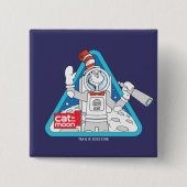 Dr. Seuss | Katze im Weltraum im Mond Button (Vorderseite)