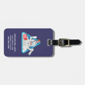 Dr. Seuss | Katze im Weltraum im Mond Gepäckanhänger (Vorderseite horizontal)