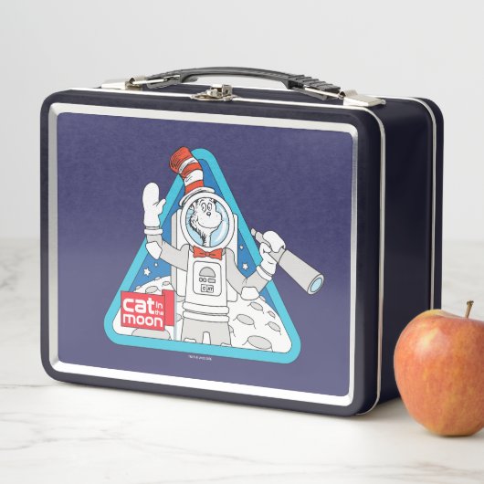 Dr. Seuss | Katze im Weltraum im Mond Metall Brotdose (Beispiel)