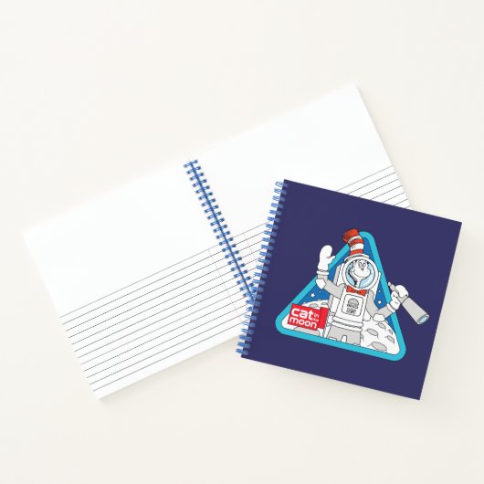 Dr. Seuss | Katze im Weltraum im Mond Notizblock (Innenseite)