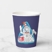 Dr. Seuss | Katze im Weltraum im Mond Pappbecher (Rückseite)