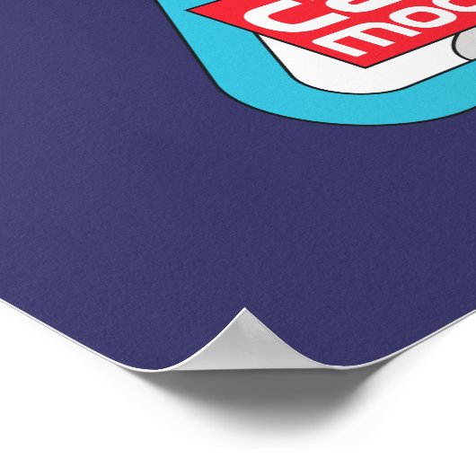 Dr. Seuss | Katze im Weltraum im Mond Poster (Ecke)