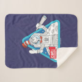 Dr. Seuss | Katze im Weltraum im Mond Sherpadecke (Vorderseite (Horizontal))