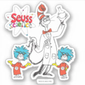 Dr. Seuss | Katze in der Hat Seuss Science Aufkleber (Vorderseite)