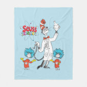Dr. Seuss | Katze in der Hat Seuss Science Fleecedecke (Vorderseite)