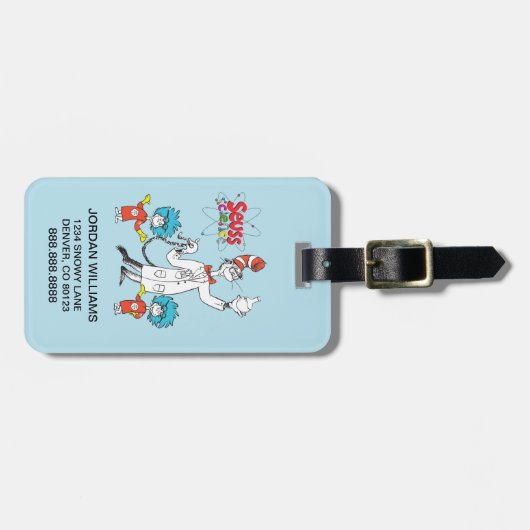 Dr. Seuss | Katze in der Hat Seuss Science Gepäckanhänger (Vorderseite horizontal)