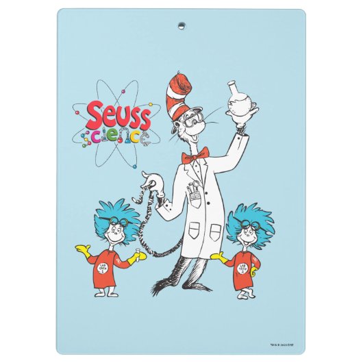 Dr. Seuss | Katze in der Hat Seuss Science Klemmbrett (Rückseite)