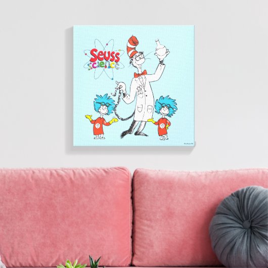 Dr. Seuss | Katze in der Hat Seuss Science Leinwanddruck (Insitu (Wohnzimmer))