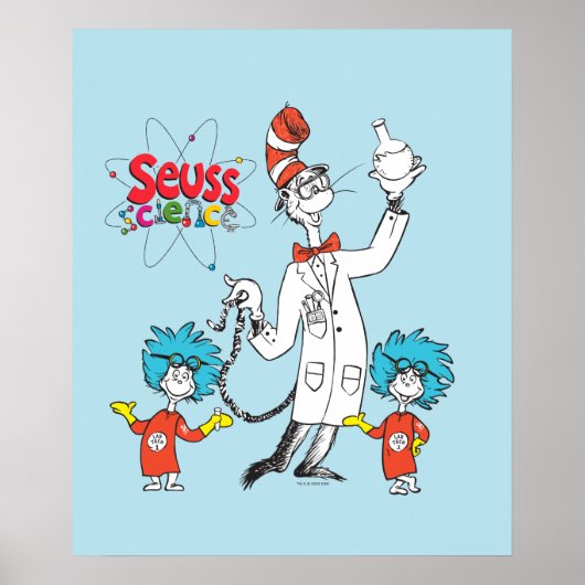 Dr. Seuss | Katze in der Hat Seuss Science Poster (Vorne)