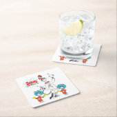 Dr. Seuss | Katze in der Hat Seuss Science Rechteckiger Pappuntersetzer (Vor Ort)