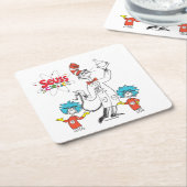 Dr. Seuss | Katze in der Hat Seuss Science Rechteckiger Pappuntersetzer (angewinkelt)