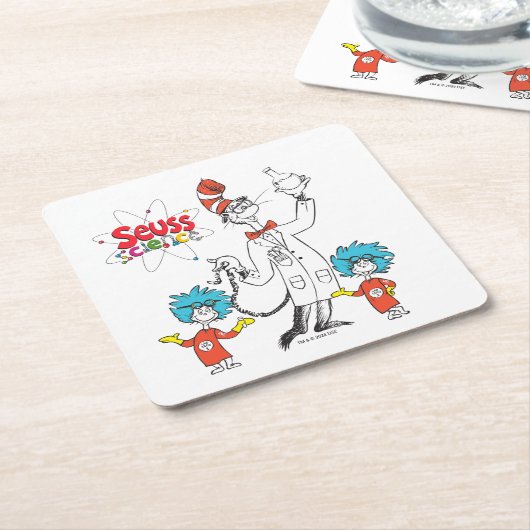 Dr. Seuss | Katze in der Hat Seuss Science Rechteckiger Pappuntersetzer (angewinkelt)