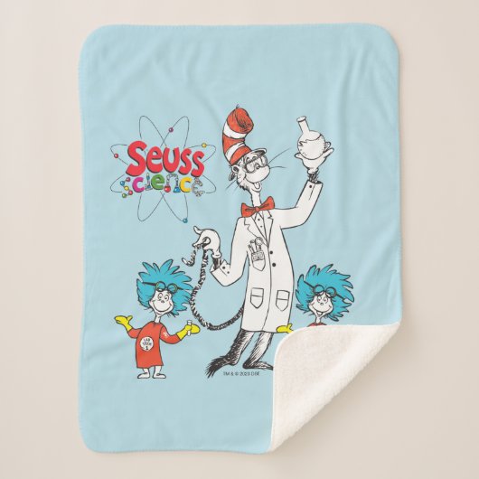 Dr. Seuss | Katze in der Hat Seuss Science Sherpadecke (Vorderseite)
