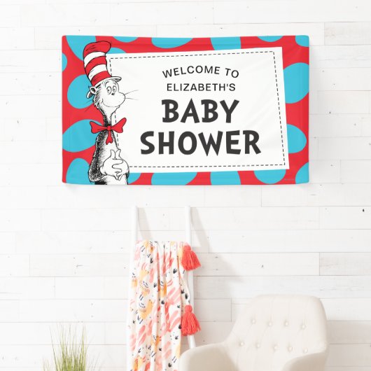 Dr. Seuss | Katze in der Hut-Baby-Dusche Banner (Insitu)