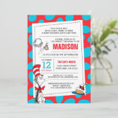 Dr. Seuss | Katze in der Hut-Baby-Dusche Einladung (Stehend Vorderseite)