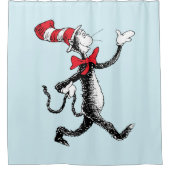 Dr. Seuss | Katze in der Hutkatze Duschvorhang (Vorderseite)