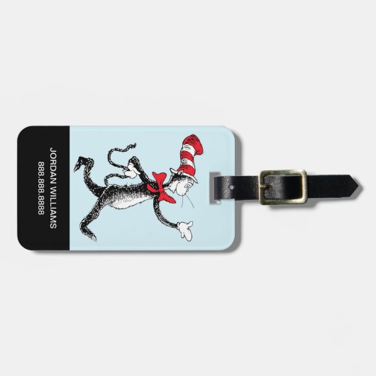 Dr. Seuss | Katze in der Hutkatze Gepäckanhänger (Vorderseite horizontal)