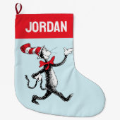 Dr. Seuss | Katze in der Hutkatze Großer Weihnachtsstrumpf (Vorderseite)