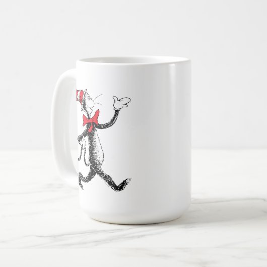 Dr. Seuss | Katze in der Hutkatze Kaffeetasse (Vorderseite Links)