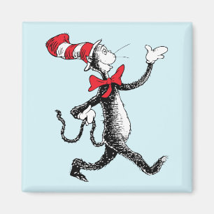 Dr. Seuss Katze in der Hutkatze Magnet