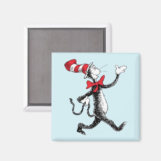 Dr. Seuss | Katze in der Hutkatze Magnet (Vorderseite/Rückseite)