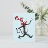 Dr. Seuss | Katze in der Hutkatze Postkarte (Stehend Vorderseite)