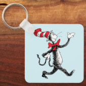 Dr. Seuss | Katze in der Hutkatze Schlüsselanhänger (Vorderseite)
