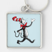 Dr. Seuss | Katze in der Hutkatze Schlüsselanhänger (Vorne)
