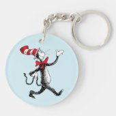 Dr. Seuss | Katze in der Hutkatze Schlüsselanhänger (Rückseite)