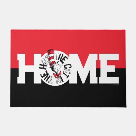 Dr. Seuss | Katze in der Hutrunde Art Fußmatte (Vorderseite)