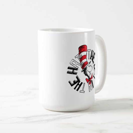 Dr. Seuss | Katze in der Hutrunde Art Kaffeetasse (VorderseiteRechts)