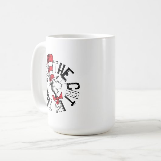 Dr. Seuss | Katze in der Hutrunde Art Kaffeetasse (Vorderseite Links)