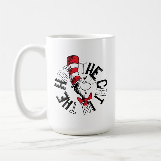 Dr. Seuss | Katze in der Hutrunde Art Kaffeetasse (Links)