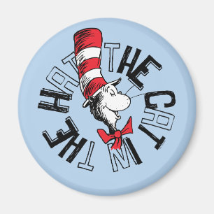 Dr. Seuss Katze in der Hutrunde Art Magnet