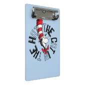 Dr. Seuss | Katze in der Hutrunde Art Mini Klemmbrett (Schrägansicht)