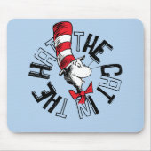 Dr. Seuss | Katze in der Hutrunde Art Mousepad (Vorne)