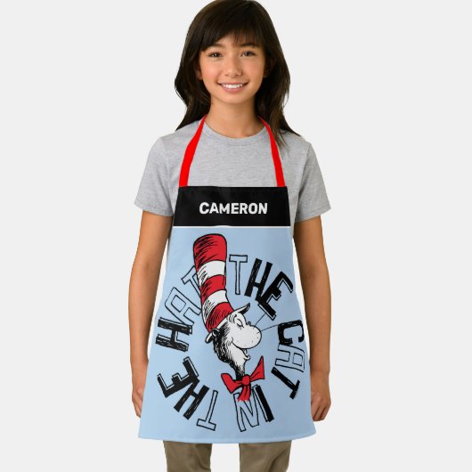 Dr. Seuss | Katze in der Hutrunde Art Schürze (Insitu)