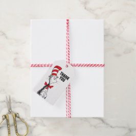 Dr. Seuss | Katze in Hut Geburtstag Danke Geschenkanhänger