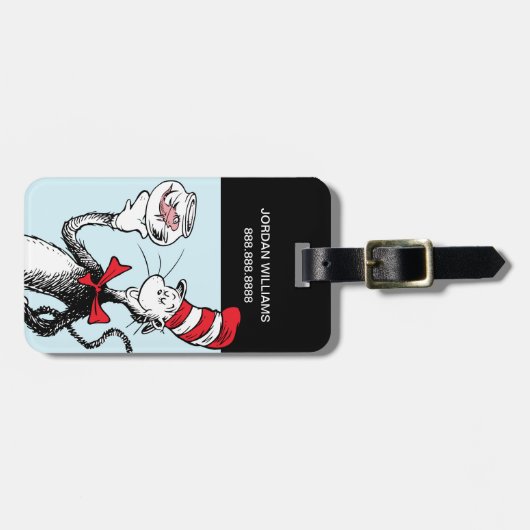 Dr. Seuss | Katze in Hut und Krinklebine Gepäckanhänger (Vorderseite horizontal)
