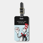 Dr. Seuss | Katze in Hut und Krinklebine Gepäckanhänger (Vorderseite vertikal)