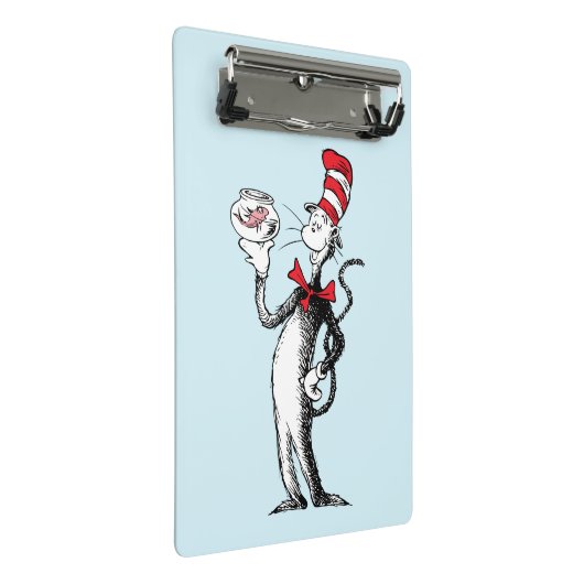 Dr. Seuss | Katze in Hut und Krinklebine Mini Klemmbrett (Schrägansicht)
